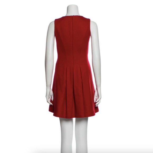 🔴SOLD🔴THEORY WOOL DRESS! Adison Red Wool Blend Dress XS - Picture 6 of 8
